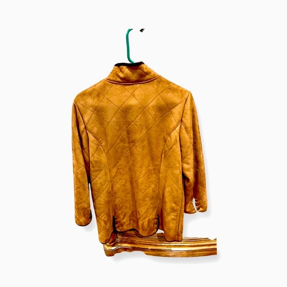 ORVIS Womrn’s faux suede coat with brown fur lining - Picture 3 of 7